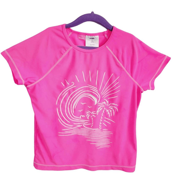 Old Navy Kids Short Sleeve Swim T-Shirt Size Large - Picture 1 of 4